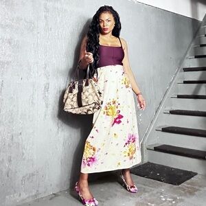 Vintage Jones New York Linen Maxi Skirt, 12P